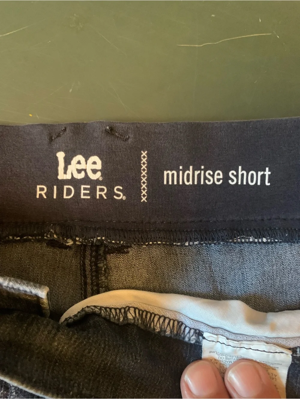 Lee Women's Navy Blue Denim Shorts